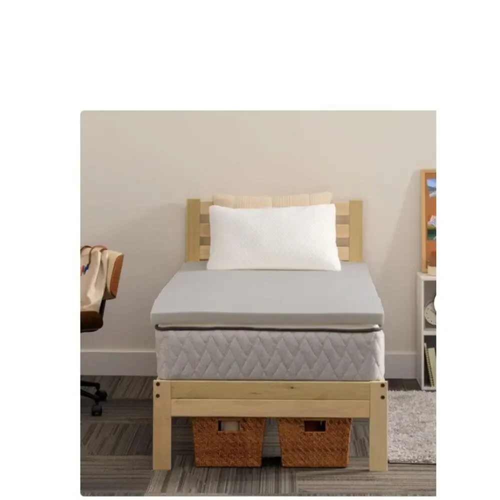 Sealy Twin XL Charcoal Infused Memory Foam Dorm Sleep Bundle, 3-Piece Set New